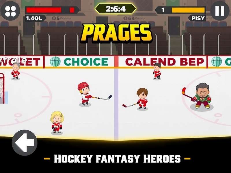 Hockey Fantasy Heroes Game Screenshot